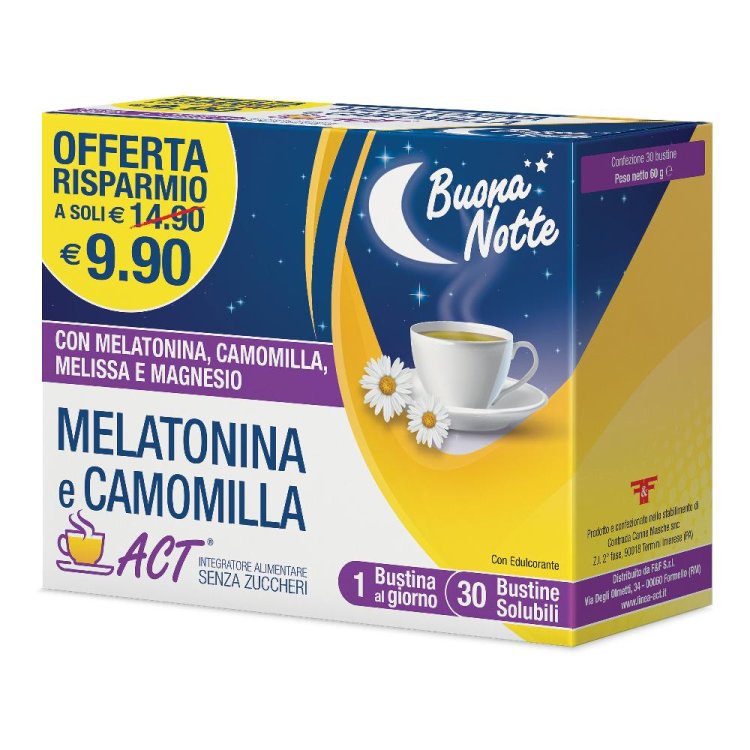 MELATONINA ACT+Camom.30Bust.