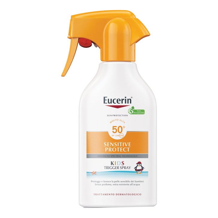 Eucerin Sun Kids Spray SPF50+ - Protezione solare molto alta per bambini - 250 ml