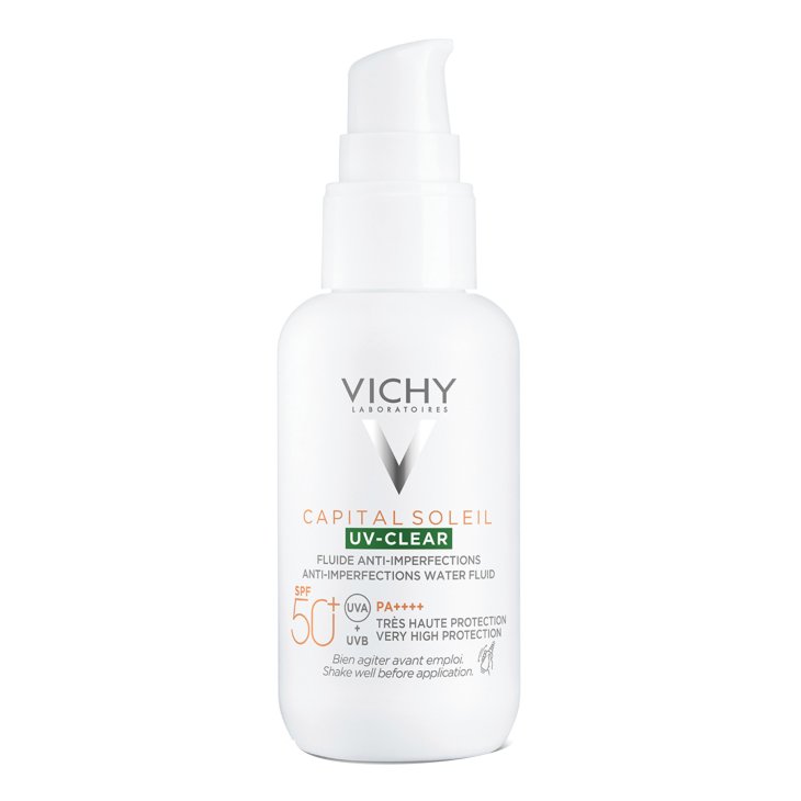 Vichy Capital Soleil Uv Clear Spf50+ - Crema solare viso anti imperfezioni - 40 ml