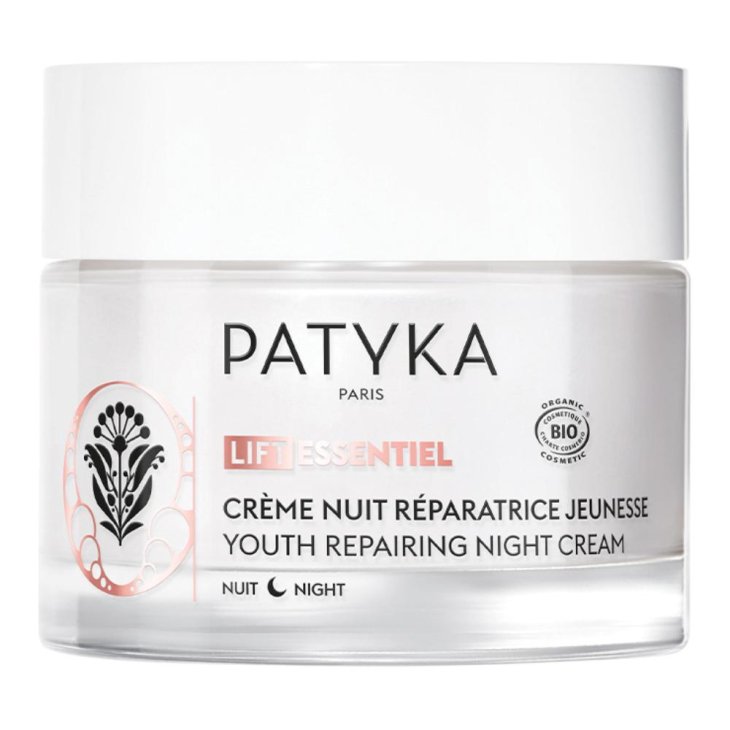 Patyka Crema Notte Riparatrice di Giovinezza - Crema notte anti rughe per tutti i tipi di pelle - 50 ml