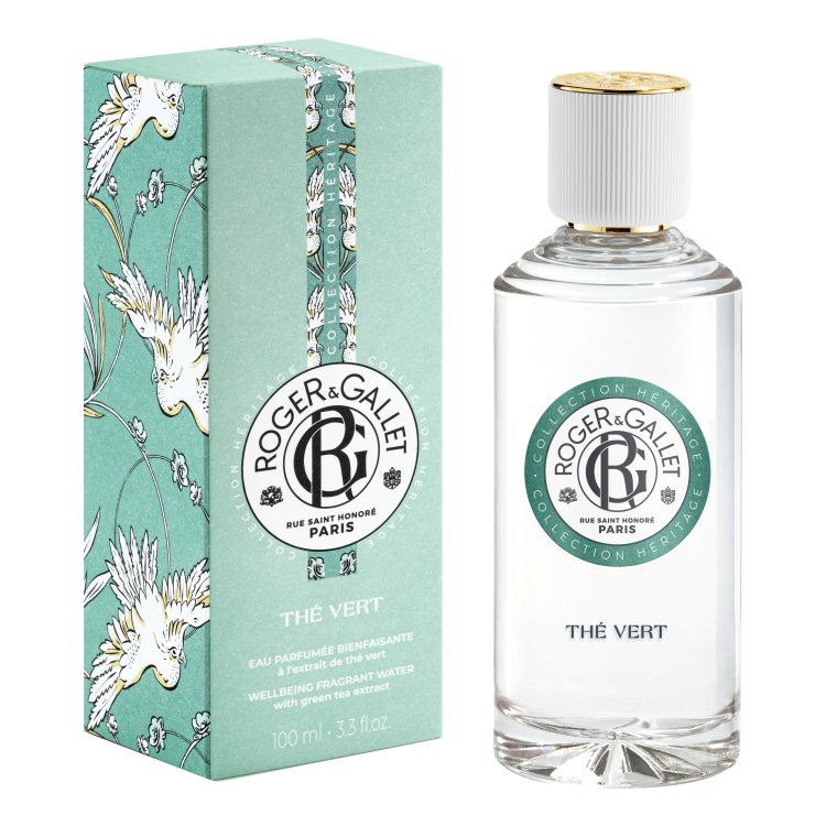 Roger & Gallet Thè Vert Eau Parfumee - Acqua profumata rilassante - Heritage collection - 100 ml