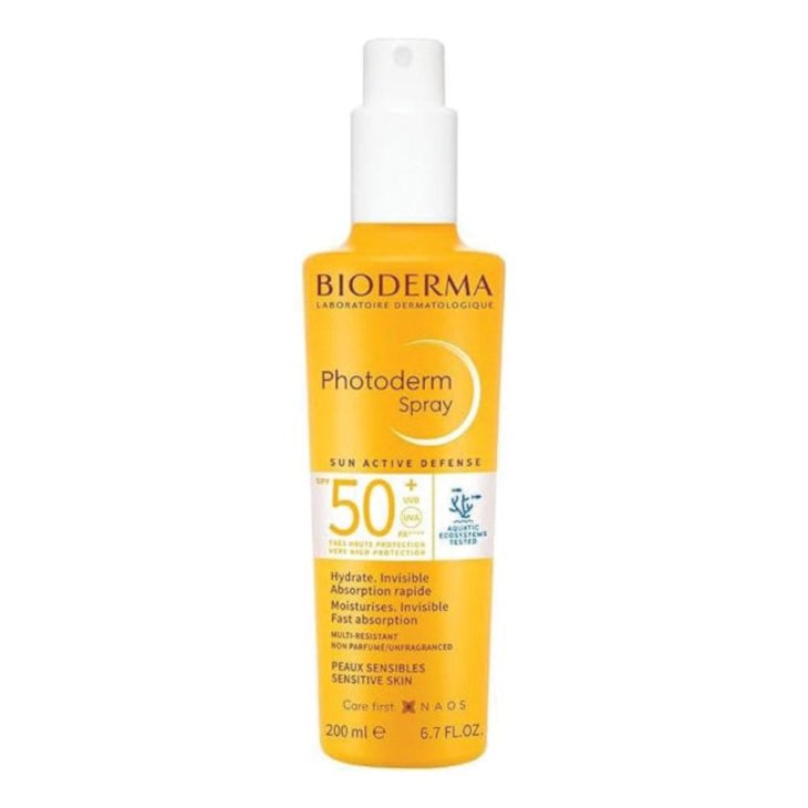 Bioderma Photoderm Spray SPF50+ - Protezione solare molto alta per viso e corpo - 200 ml
