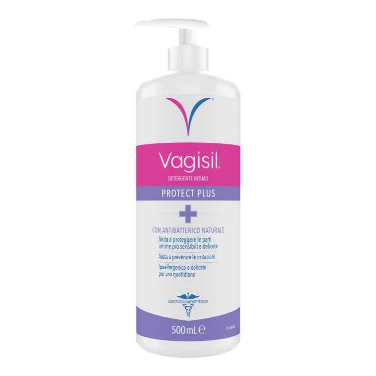 Vagisil Protect Plus Detergente Intimo - Detergente delicato per la prevenzione di irritazioni e prurito intimo - 500 ml