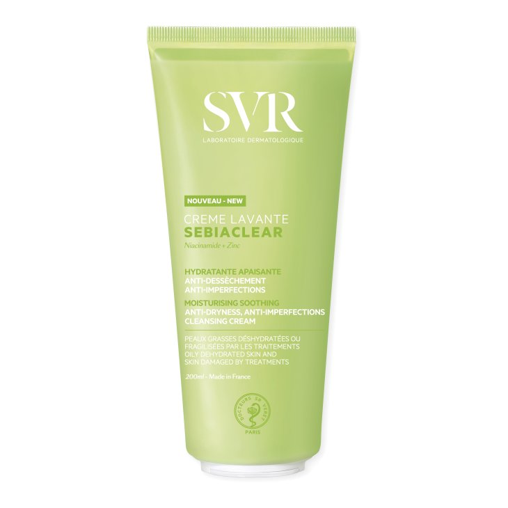 Svr Sebiaclear Creme Lavante Viso e Corpo - Detergente antimperfezioni per pelle disidratata - 200 ml