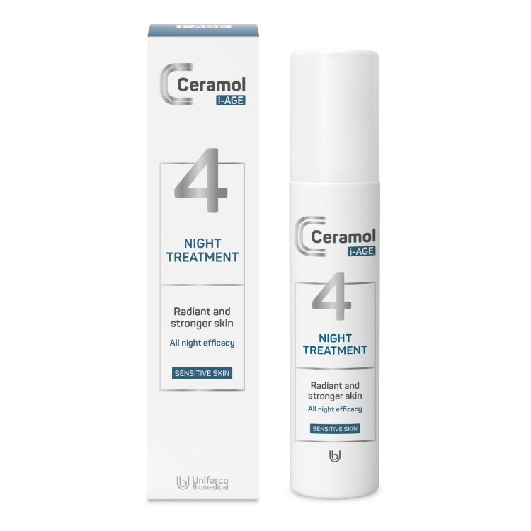 Ceramol i-Age Night Treatment Crema Notte - Crema viso antietà rigenerante - 50 ml