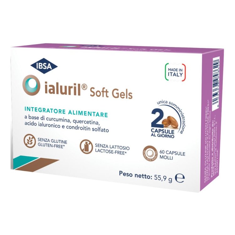 Ialuril Soft Gels - Integratore alimentare per il benessere delle vie urinarie - 60 capsule molli
