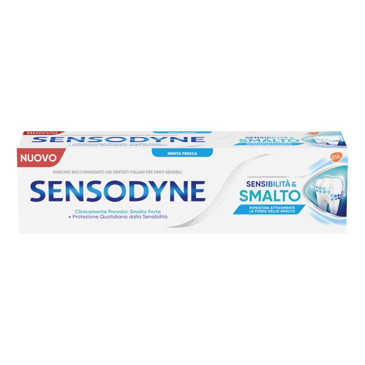 Sensodyne Dentifricio Sensibilità e Smalto - Ripristina la forza dello smalto indebolito - 75 ml
