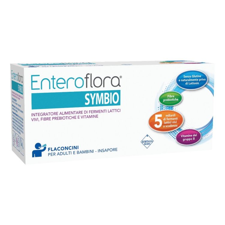 Enteroflora Symbio - Integratore a base di fermenti lattici vivi - 10 flaconcini