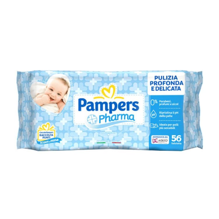 PAMPERS PHARMA Salv.56pz