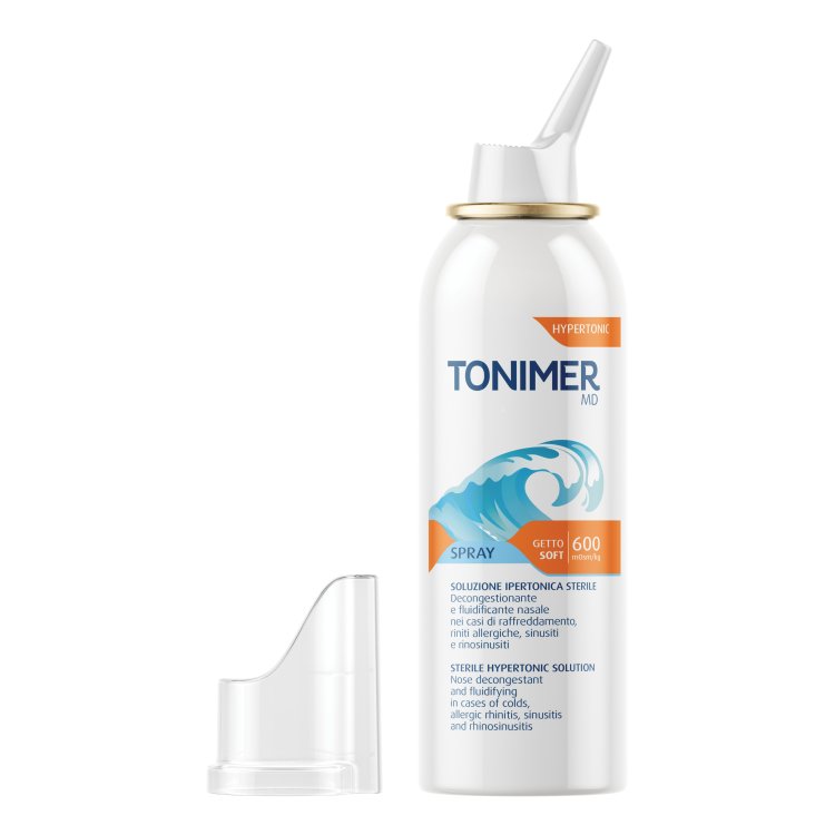Tonimer MD Baby Spray Nasale Decongestionante - Soluzione ipertonica per la pulizia nasale del neonato e del bambino - 100 ml