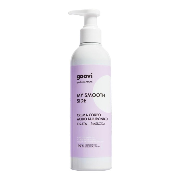 Goovi My Smooth Side Crema Corpo Acido Ialuronico - Crema corpo idratante e rassodante - 240 ml