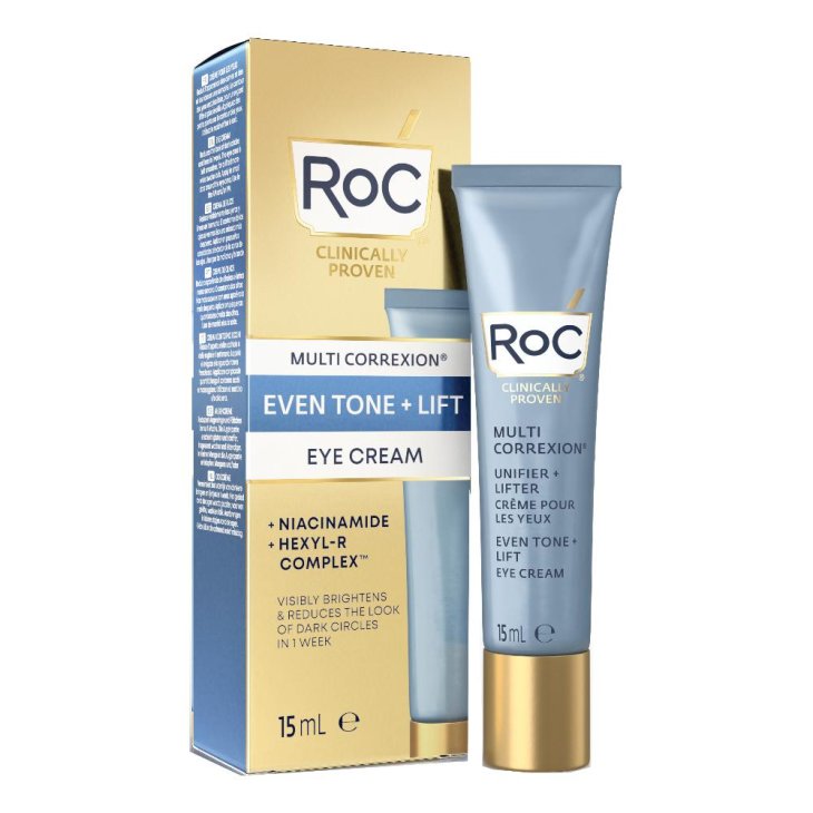 Roc Multi Correxion Even Tone + Lift Crema Contorno Occhi - Contorno occhi idratante antirughe - 15 ml 