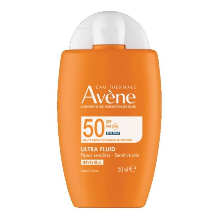 Avene Solare Ultra Fluid Invisibile SPF50 - Protezione solare molto alta per il viso - 50 ml