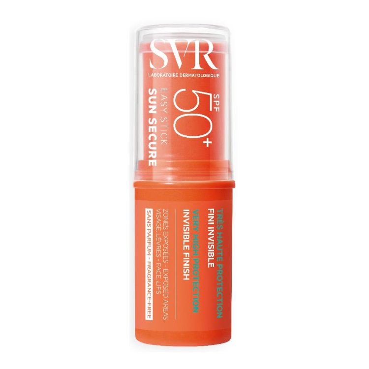 SVR Sun Secure Easy Stick SPF50+ - Stick solare per viso, labbra e zone sensibili - 10 g SVR Sun Secure Easy Stick SPF50+ - Stick solare per viso, labbra e zone sensibili - 10 g