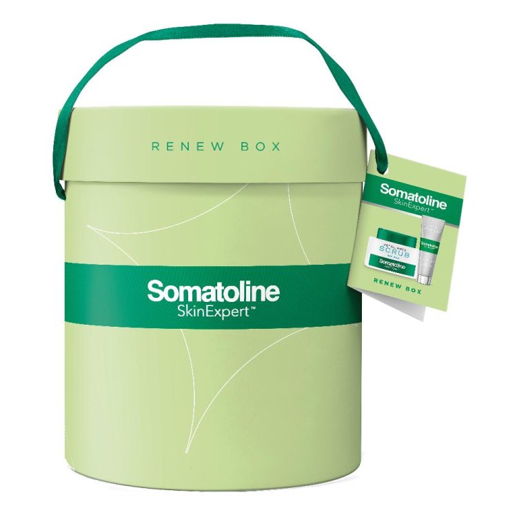 Somatoline SkinExpert Cofanetto Esfoliante Viso e Corpo - Crema esfoliante dermolevigante 50 ml + Scrub esfoliante rigenerante 350 g