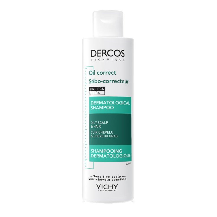 Dercos Shampoo Sebo Regolatore - Shampoo purificante per capelli leggeri e voluminosi - 200 ml