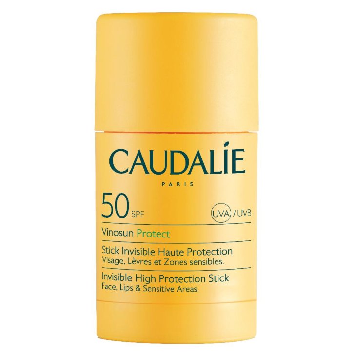 Caudalie Vinosun Stick Invisibile ad Alta Protezione SPF50 - Protezione solare molto alta per zone sensibili - 15 g