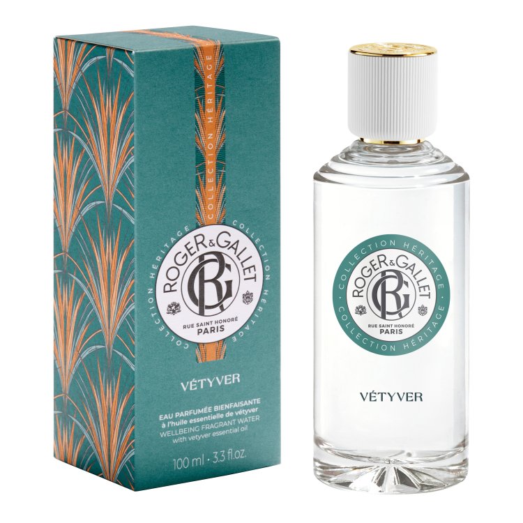 Roger & Gallet Vètyver Eau Parfumee - Acqua profumata rilassante - Heritage collection - 100 ml