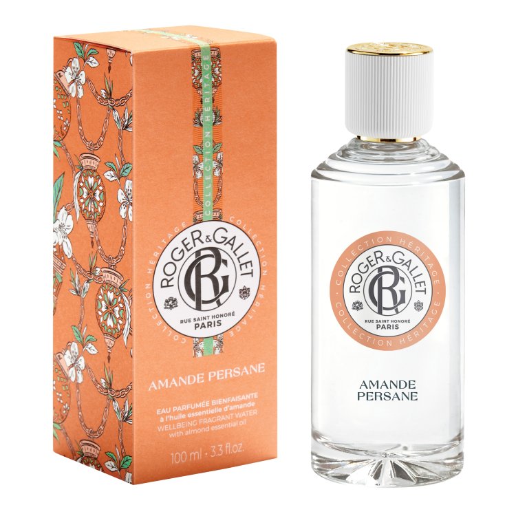 Roger & Gallet Amande Persane Eau Parfumee - Acqua profumata energizzante - Heritage Collection - 100 ml
