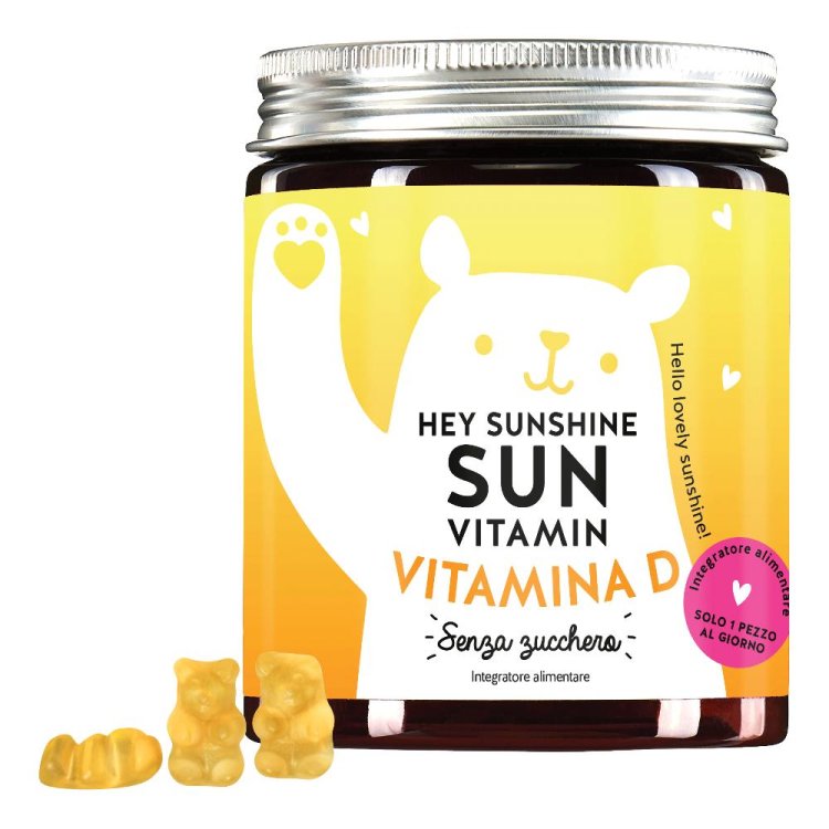 Bears with Benefit Hey Sunshine Sun - Integratore a base di Vitamina D - 45 orsetti gommosi