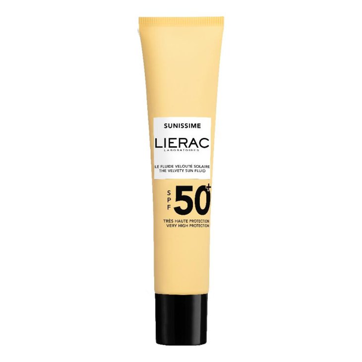 Lierac Sunissime Il Fluido Solare Vellutato Viso SPF 50+ - Fluido protettivo anti-età - 40 ml