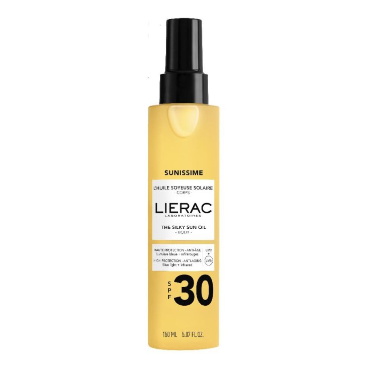 Lierac Sunissime L'Olio Solare Setoso Corpo SPF 30 - Protezione solare anti-età - 150 ml