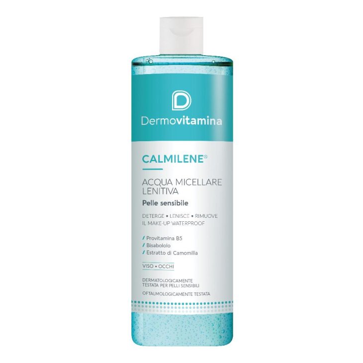 Dermovitamina Calmilene Acqua Micellare Lenitiva - Detergente e struccante per pelle sensibile - 500 ml