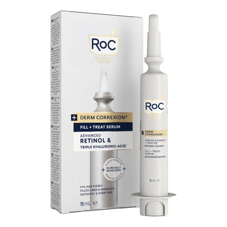 Roc Derm Correxion Fill + Treat Serum - Siero viso idratante anti-età - 15 ml