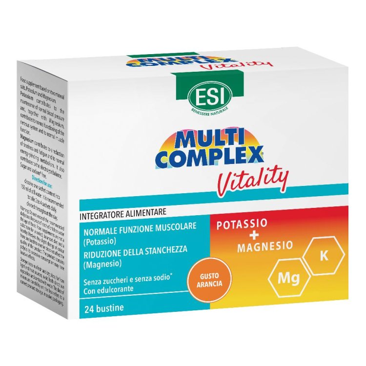 Esi Multicomplex Vitality - Integratore a base di Magnesio e Potassio -  24 Bustine