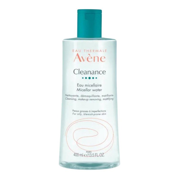 Avene Cleanance Acqua Micellare - Detergente, struccante per pelle grassa e a tendenza acneica - 400 ml