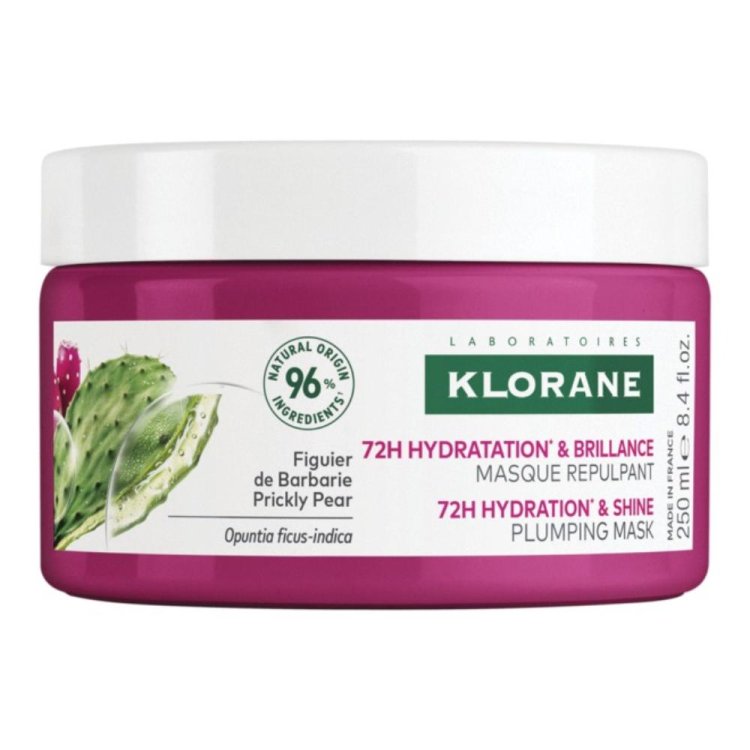 Klorane Maschera al Fico d'India - Maschera rimpolpante per capelli spenti - 250 ml