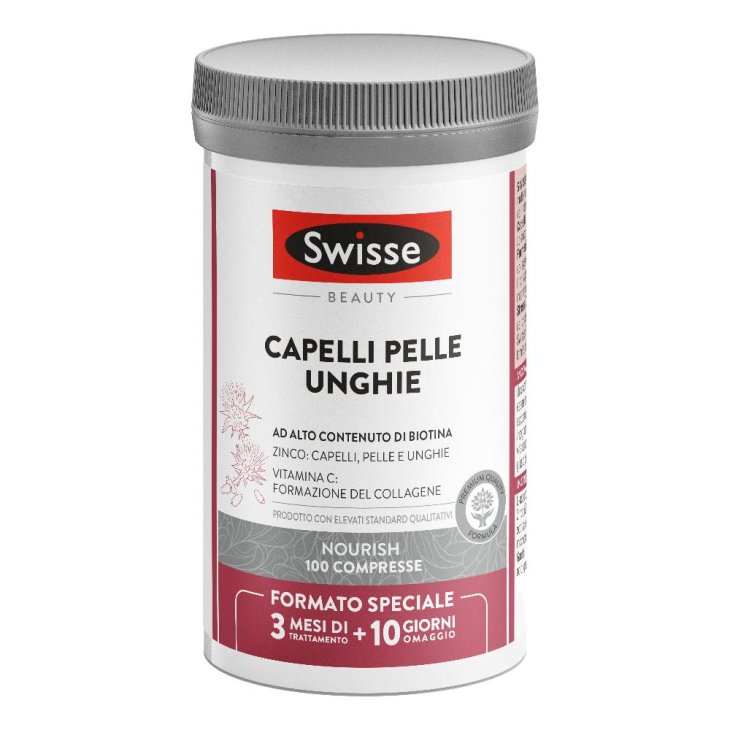 Swisse Capelli Pelle Unghie - Integratore per capelli sani e forti - 100 compresse