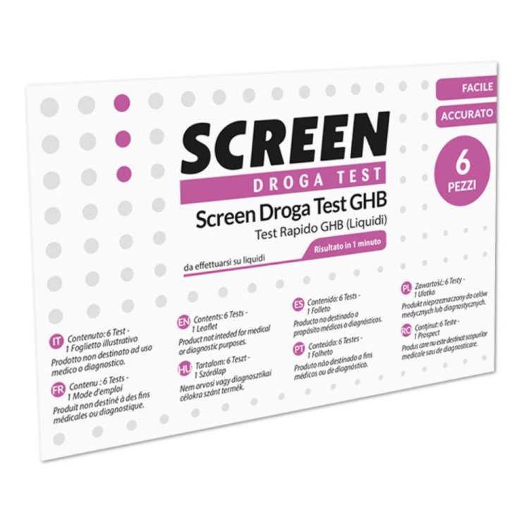 SCREEN TEST GHB 6pz SCREEN TEST GHB 6pz