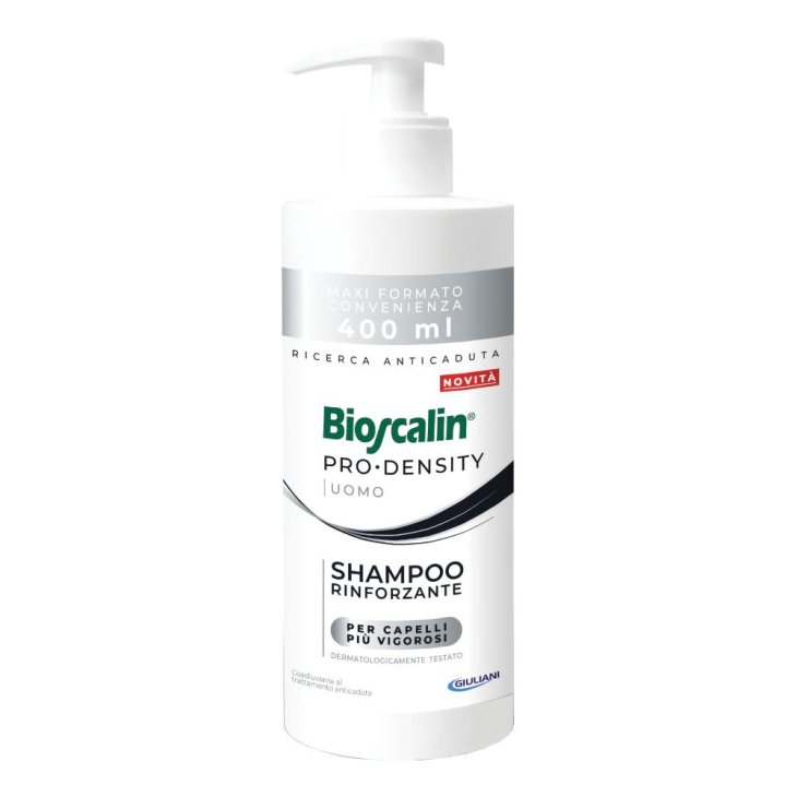 Bioscalin Pro Density Shampoo Rinforzante Uomo - Ideale per capelli assottigliati e diradati - 400 ml
