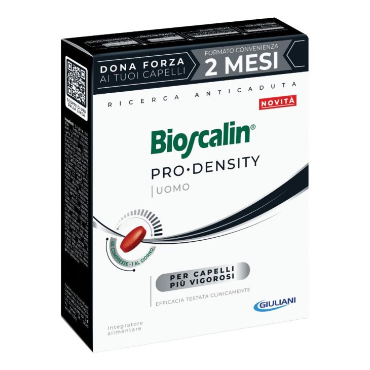 Bioscalin Pro Density Uomo - Integratore alimentare per capelli più vigorosi - 60 compresse - 2 mesi di trattamento
