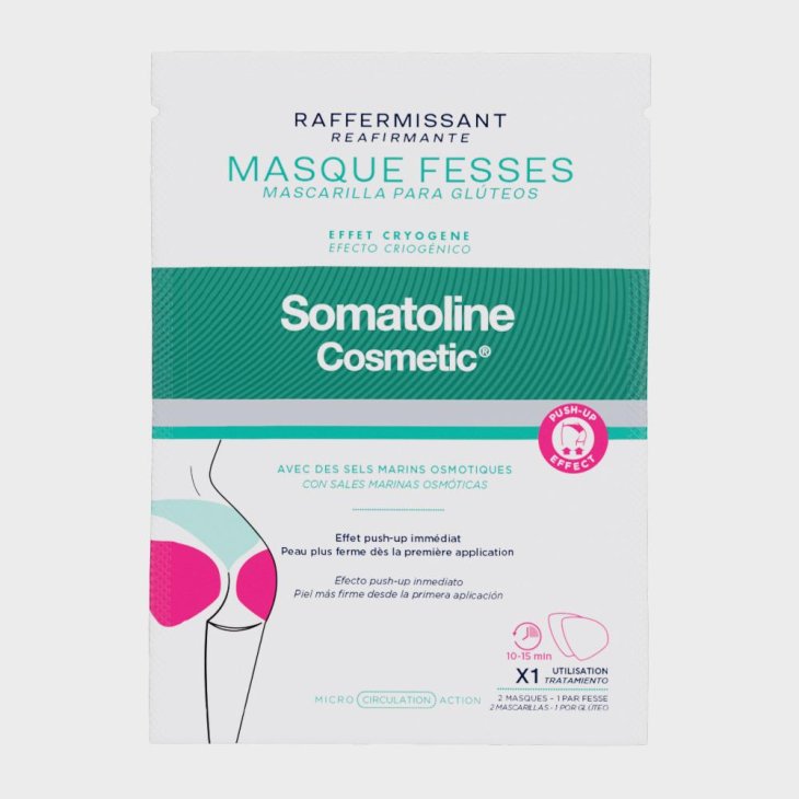 Somatoline Skin Expert Maschera Glutei Rassodante - Maschera tonificante effetto push-up immediato - 1 trattamento