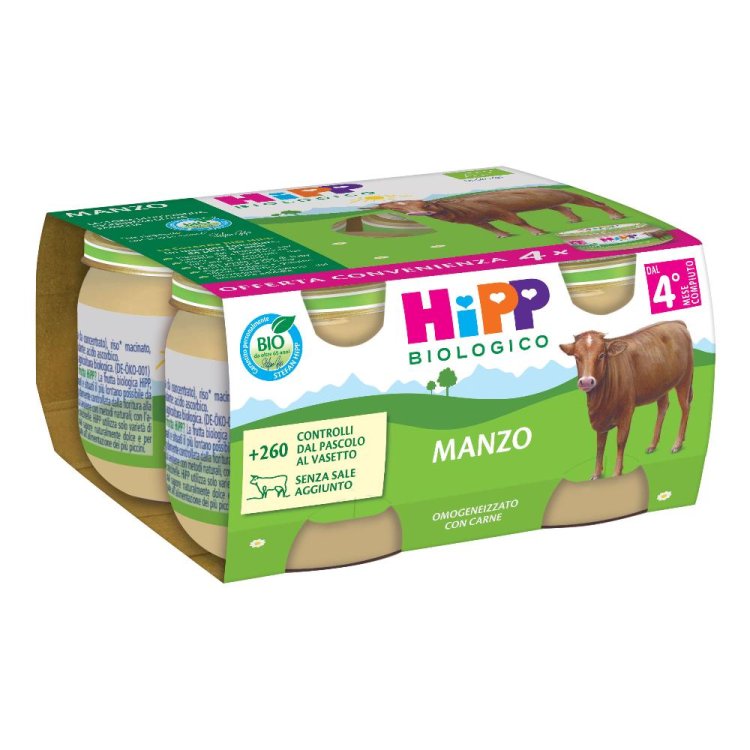 OMO HIPP Bio Manzo*4x80g