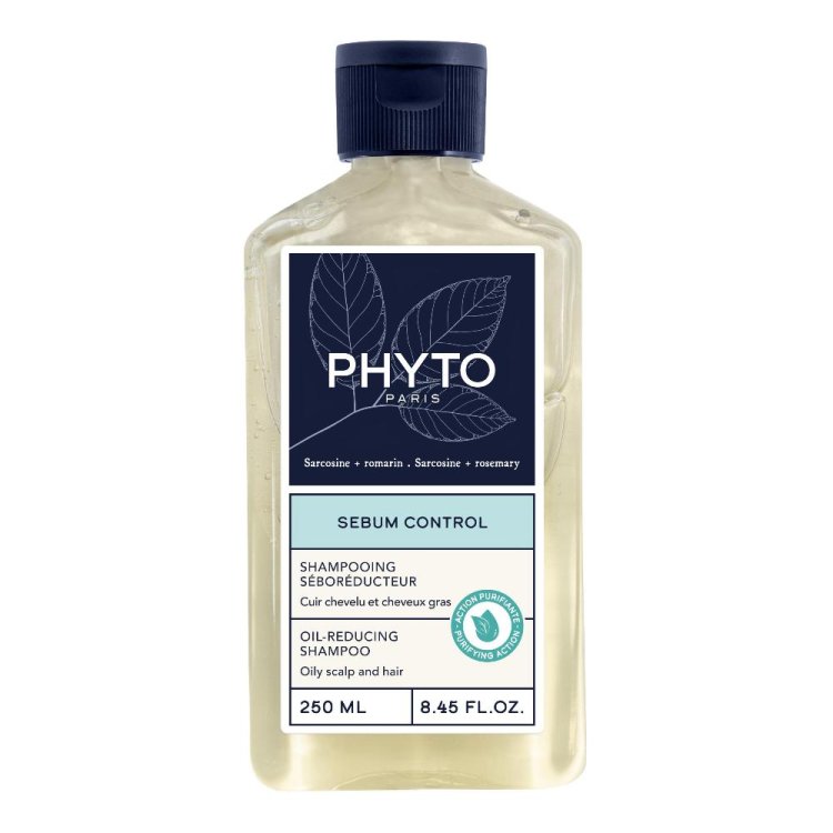 Phyto Sebo Control Shampoo Seboregolatore - Shampoo per cuoio capelluto e capelli grassi - 250 ml