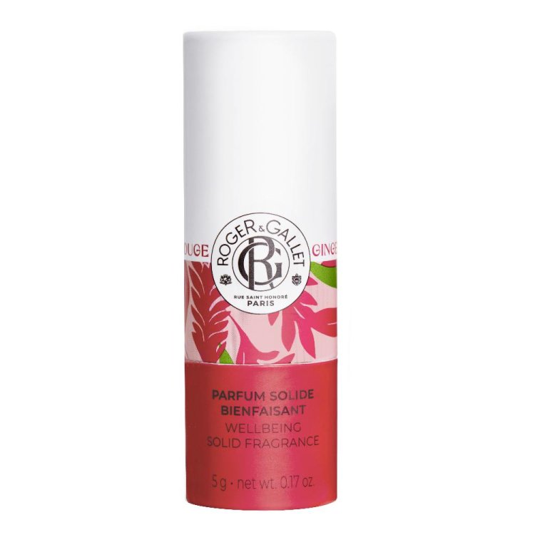 Roger & Gallet Gingembre Rouge Parfum Solide - Profumo energizzante floreale e fruttato - 5 g