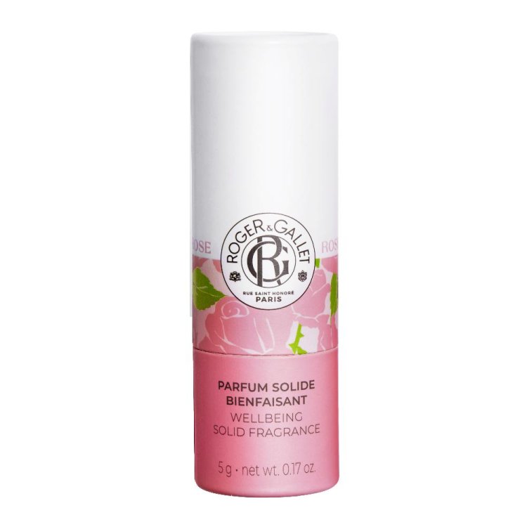 Roger & Gallet Rose Parfum Solide - Profumo rilassante florale e fruttato - 5 g