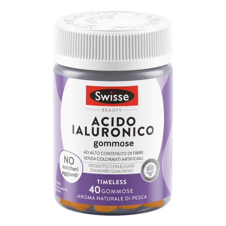 Swisse Acido Ialuronico - Integratore alimentare per la bellezza della pelle - 40 pastiglie gommose
