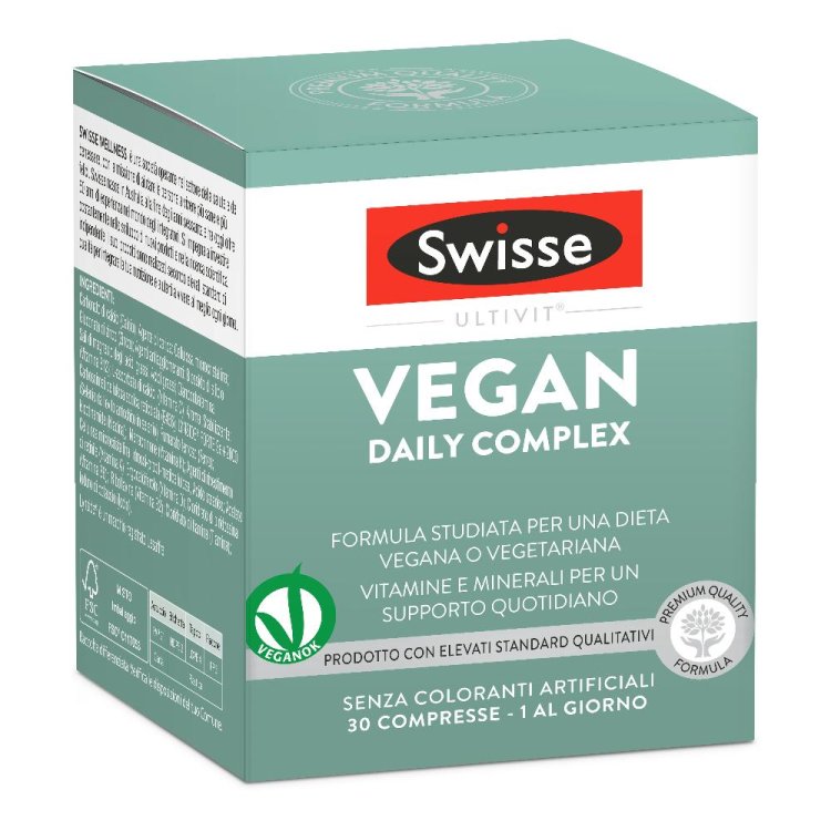 Swisse Vegan Daily Complex - Integratore di vitamine e minerali per vegani e vegetariani - 30 compresse