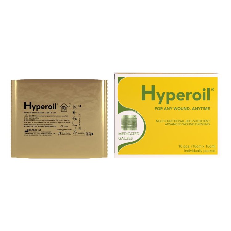 HYPEROIL Garza 10x10cm 10pz HYPEROIL Garza 10x10cm 10pz
