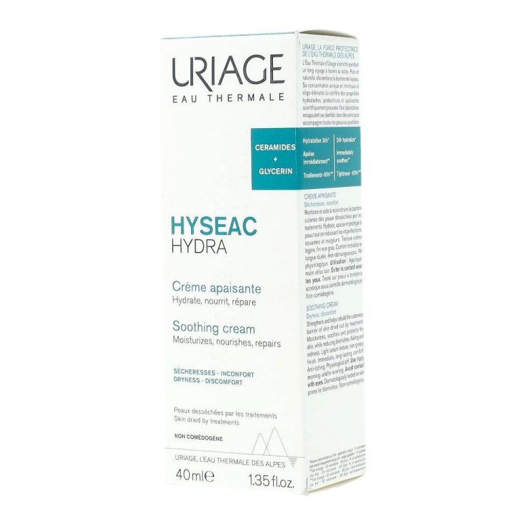 Uriage Hyseac Hydra Crema Viso - Trattamento emolliente per pelle disidratata - 40 ml