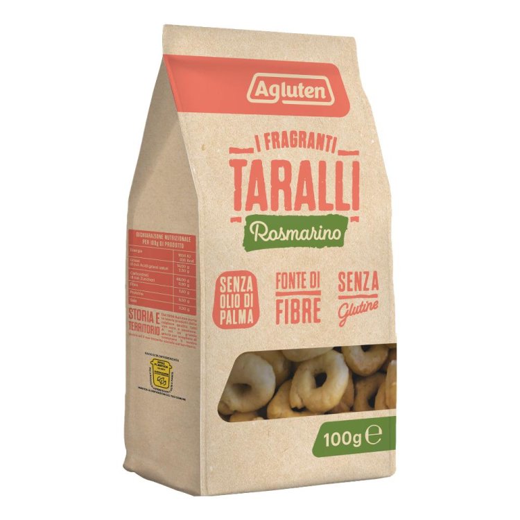 AGLUTEN Taralli Rosm.100g