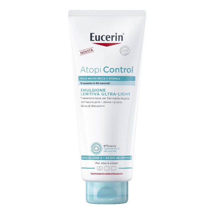 Eucerin Atopi Control Emulsione Lenitiva Intensiva Ultra-Light - Trattamento viso e corpo per pelle secca e atopica - 400 ml Eucerin Atopi Control Emulsione Lenitiva Intensiva Ultra-Light - Trattamento viso e corpo per pelle secca e atopica - 400 ml