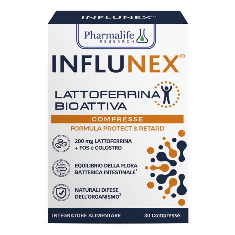 Pharmalife Research Influnex Lattoferrina Bioattiva Integratore Difese Immunitarie 30 Cpr Pharmalife Research Influnex Lattoferrina Bioattiva Integratore Difese Immunitarie 30 Cpr