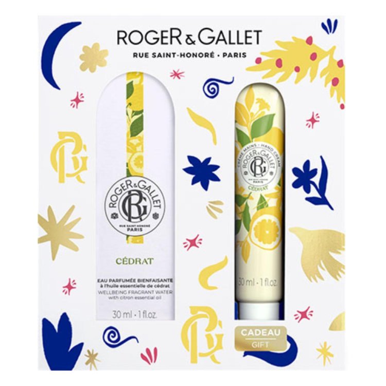 Roger & Gallet Cofanetto di Natale 2024 Cedrat - Acqua profumata 30 ml + Crema mani 30 ml