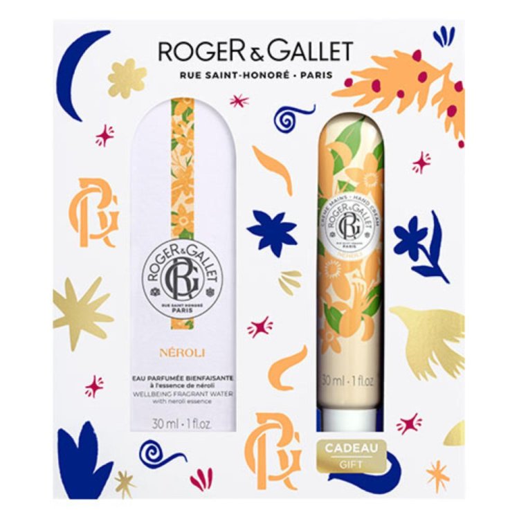 Roger & Gallet Cofanetto di Natale 2024 Neroli - Acqua profumata 30 ml + Crema mani 30 ml