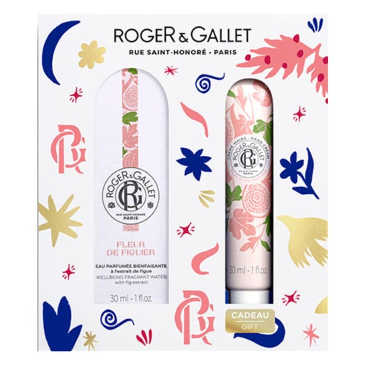 Roger & Gallet Cofanetto di Natale 2024 Fleur de Figuier - Acqua profumata 30 ml + Crema mani 30 ml